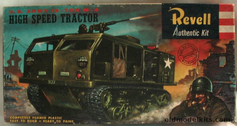 Revell 1/40 US Army 18 Ton M-4 (M4) High Speed Tractor - 'S' Issue, H536-98 plastic model kit